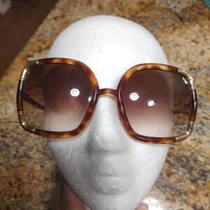 Vintage Ted Lapidus Paris Sunglasses Womens Large Oversized France 70s Eyewear